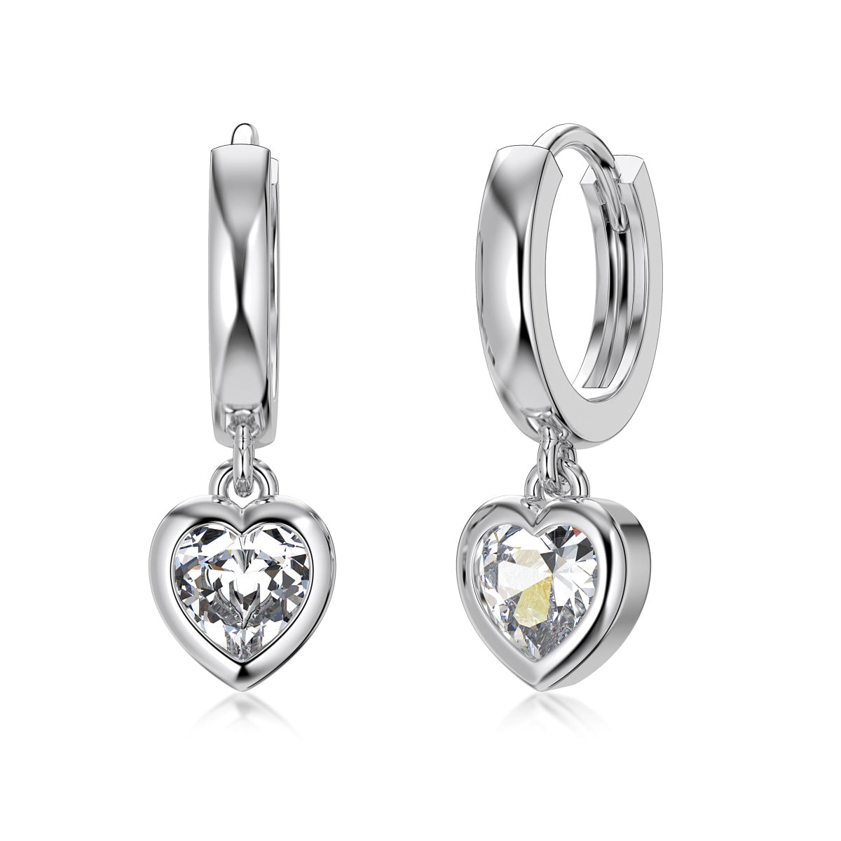 Mini Heart Drop Earrings