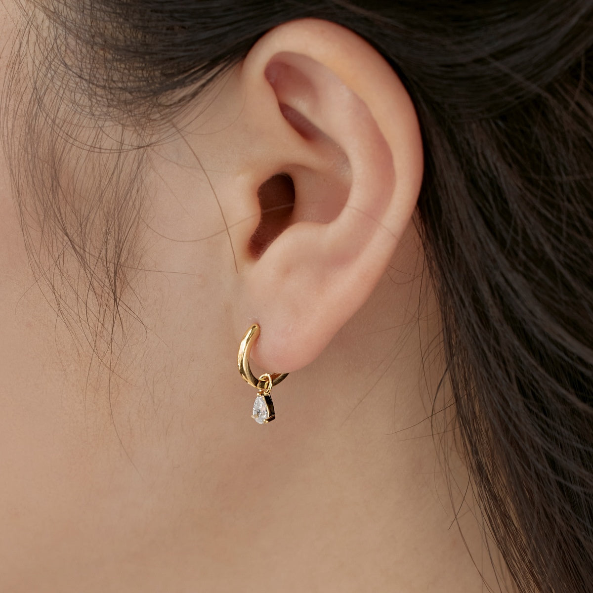 Mini Pear Drop Earrings