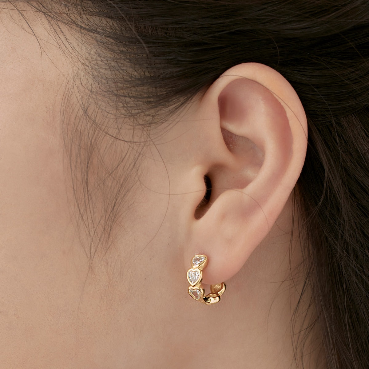 Multi Mini Heart Earrings