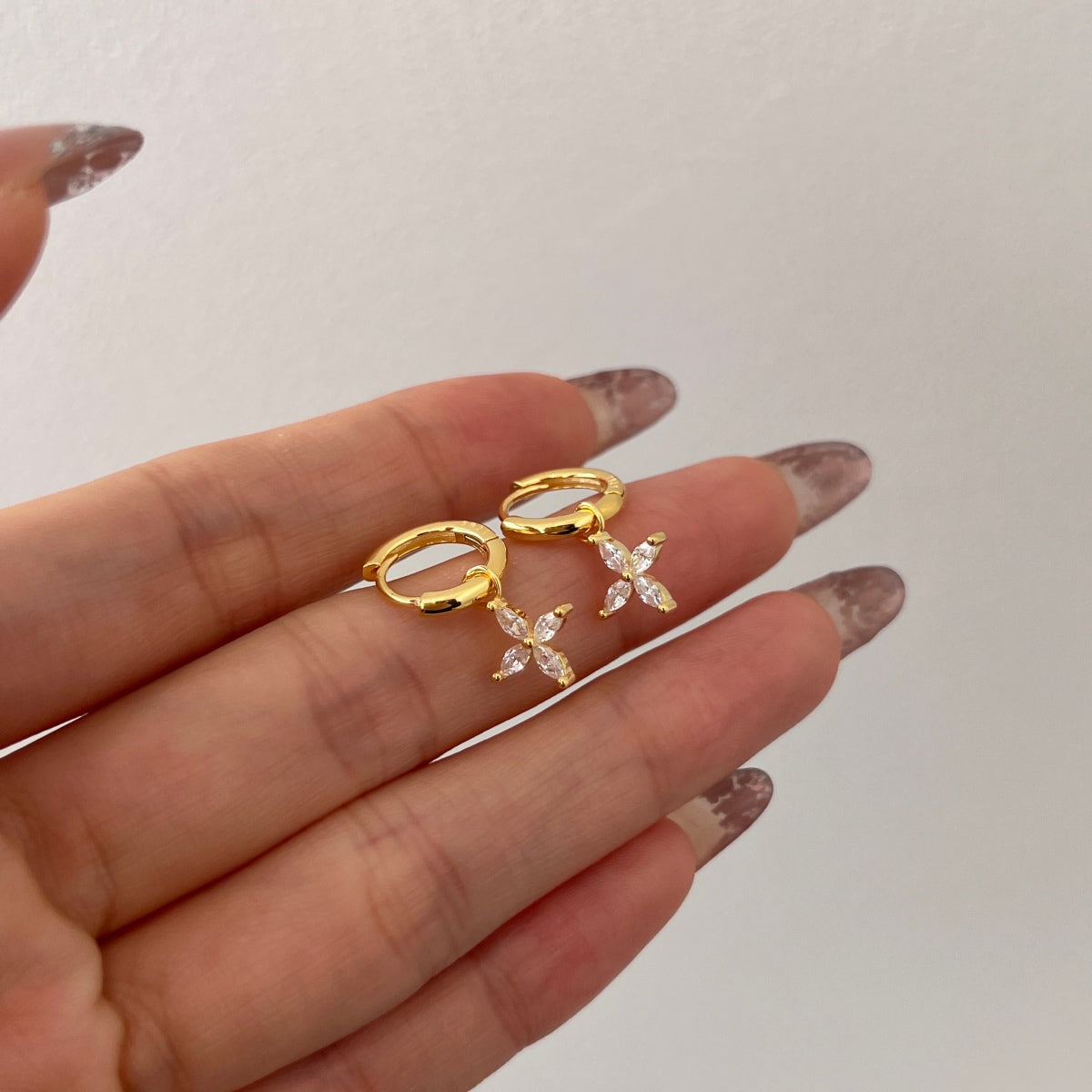 Mini Clover Drop Earrings