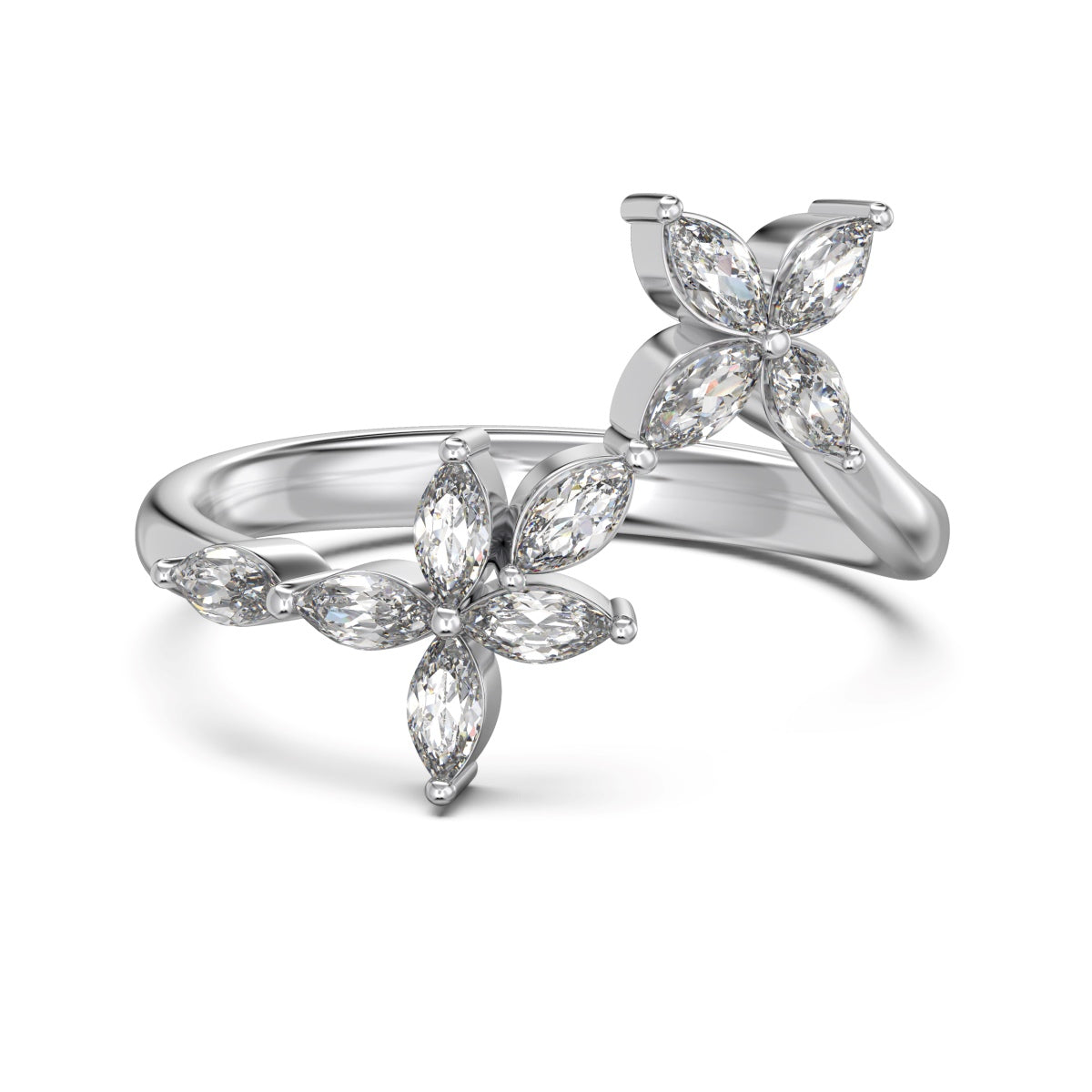 Double Flower Ring