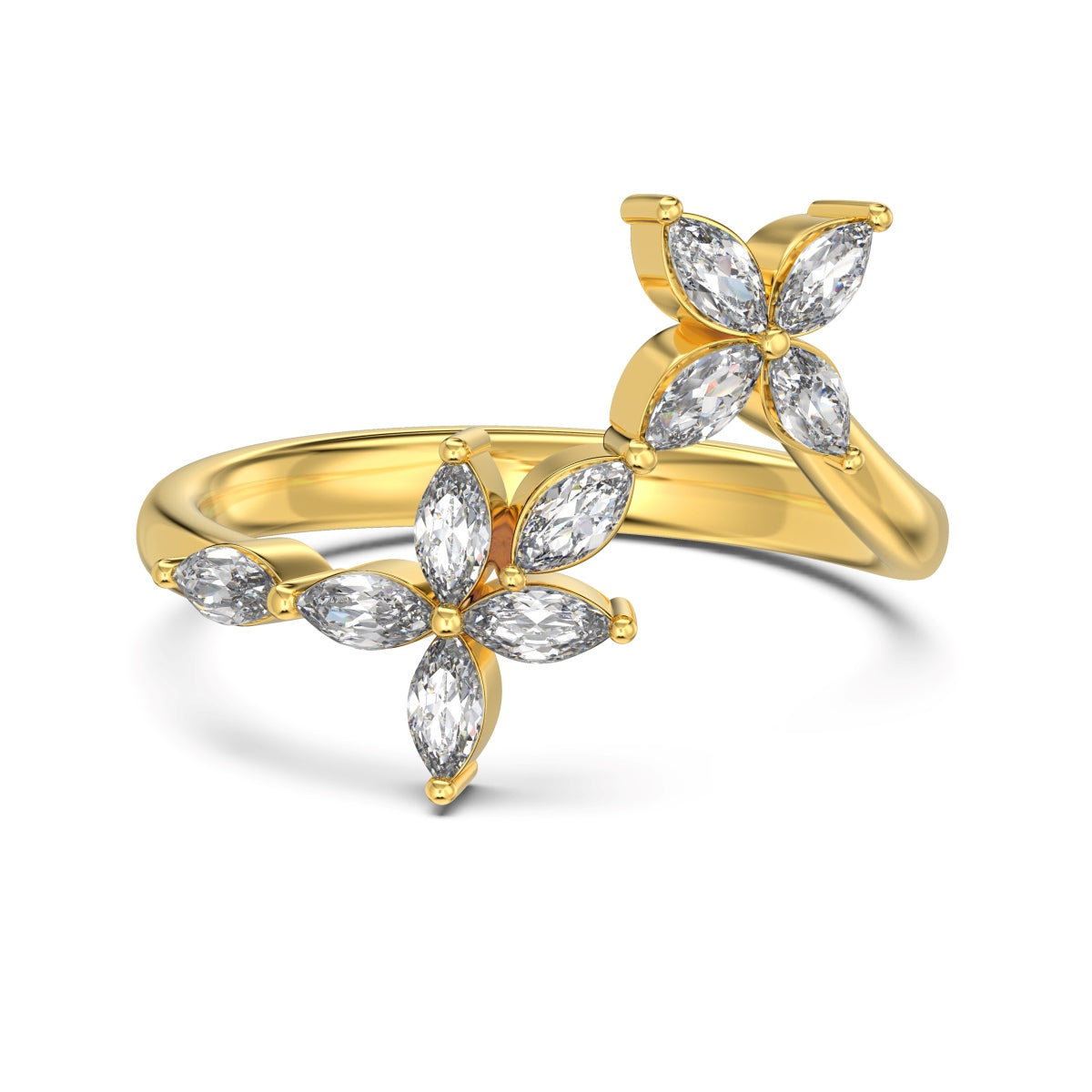 Double Flower Ring