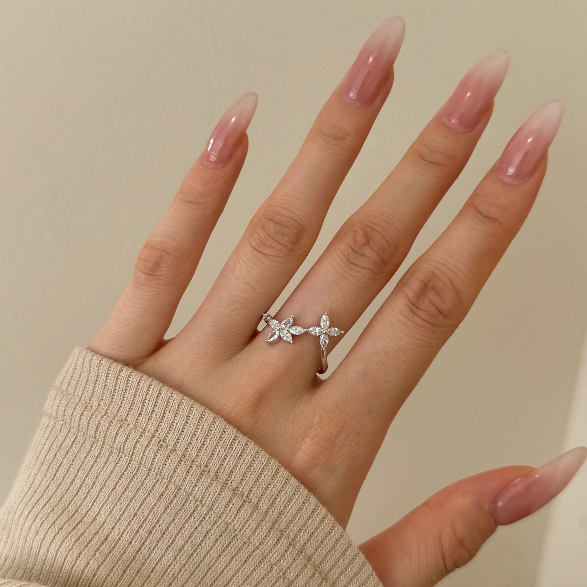 Double Flower Ring