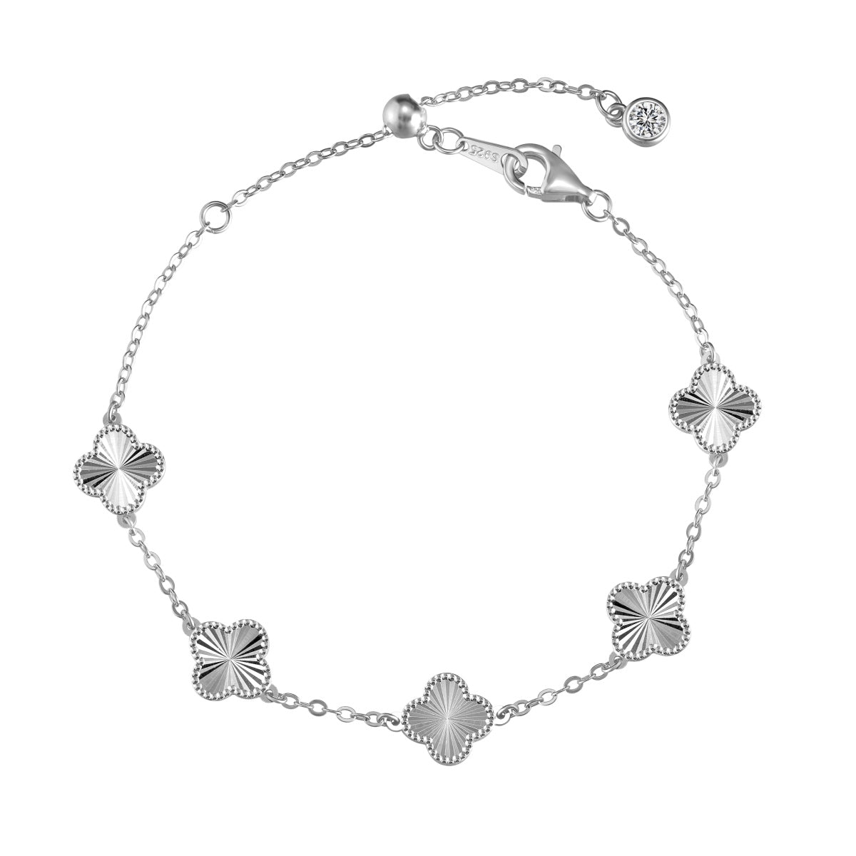 Multi Solid Clover Bracelet