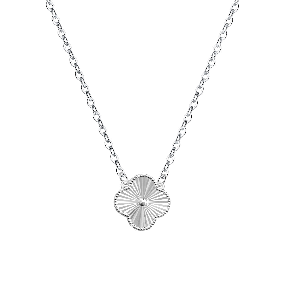 Single Solid Clover Necklace