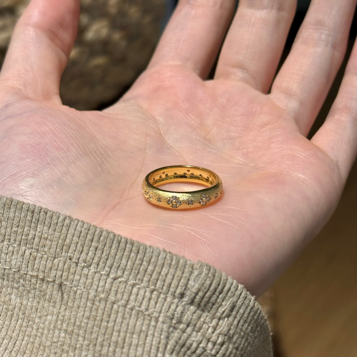 Multi Star Stone Band Ring