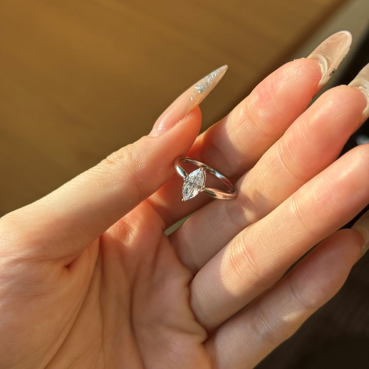 Marquise Stone Cut Ring