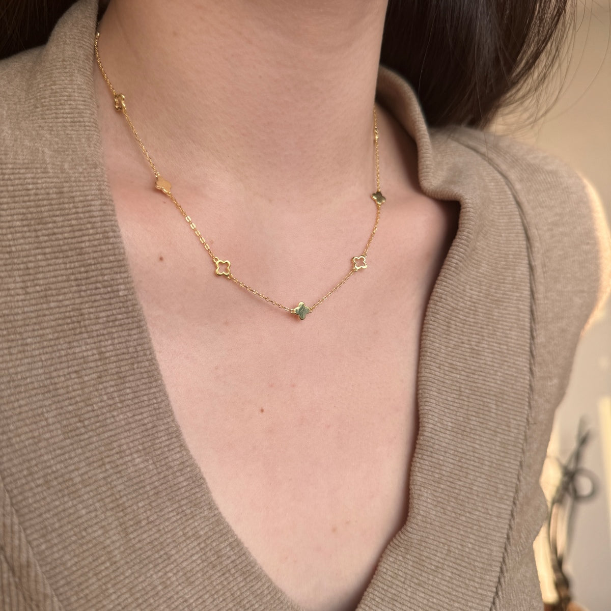 Small Multi Clover Necklace