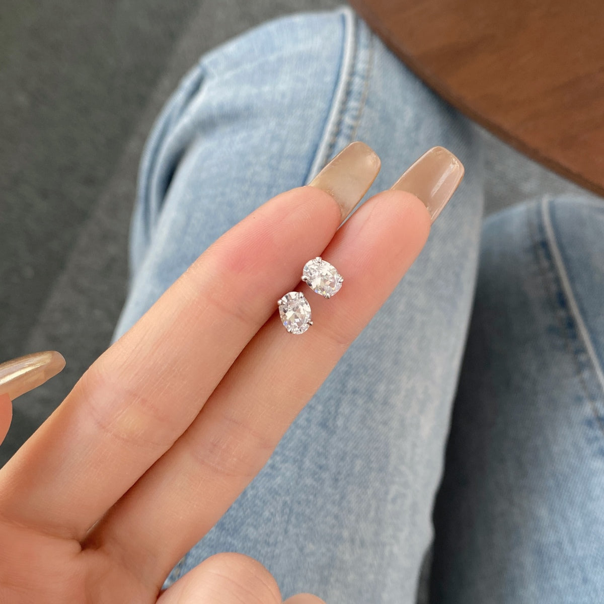 Oval Shape Earrings