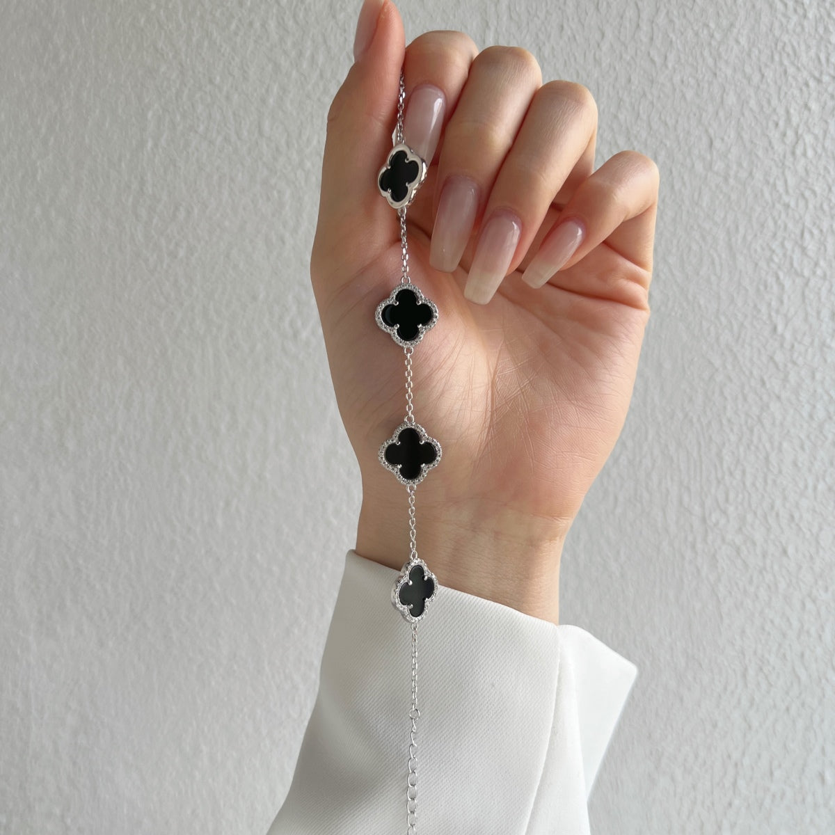 Sterling Silver Clover Bracelet