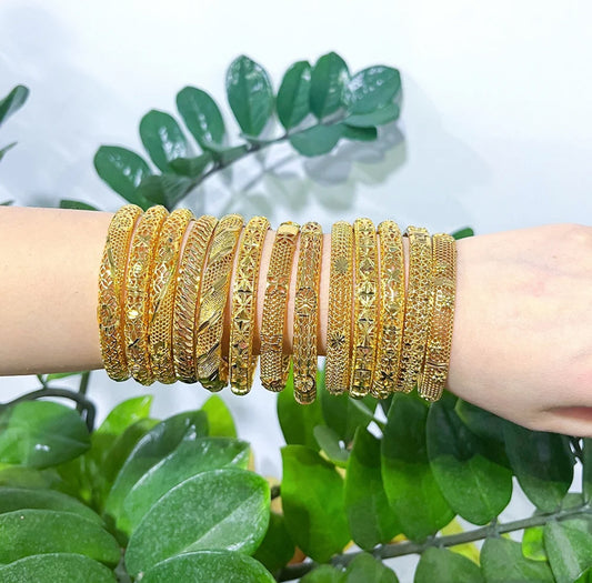 24K Gold Plated Bangles