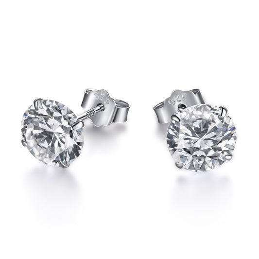 Big Round Stone Earrings