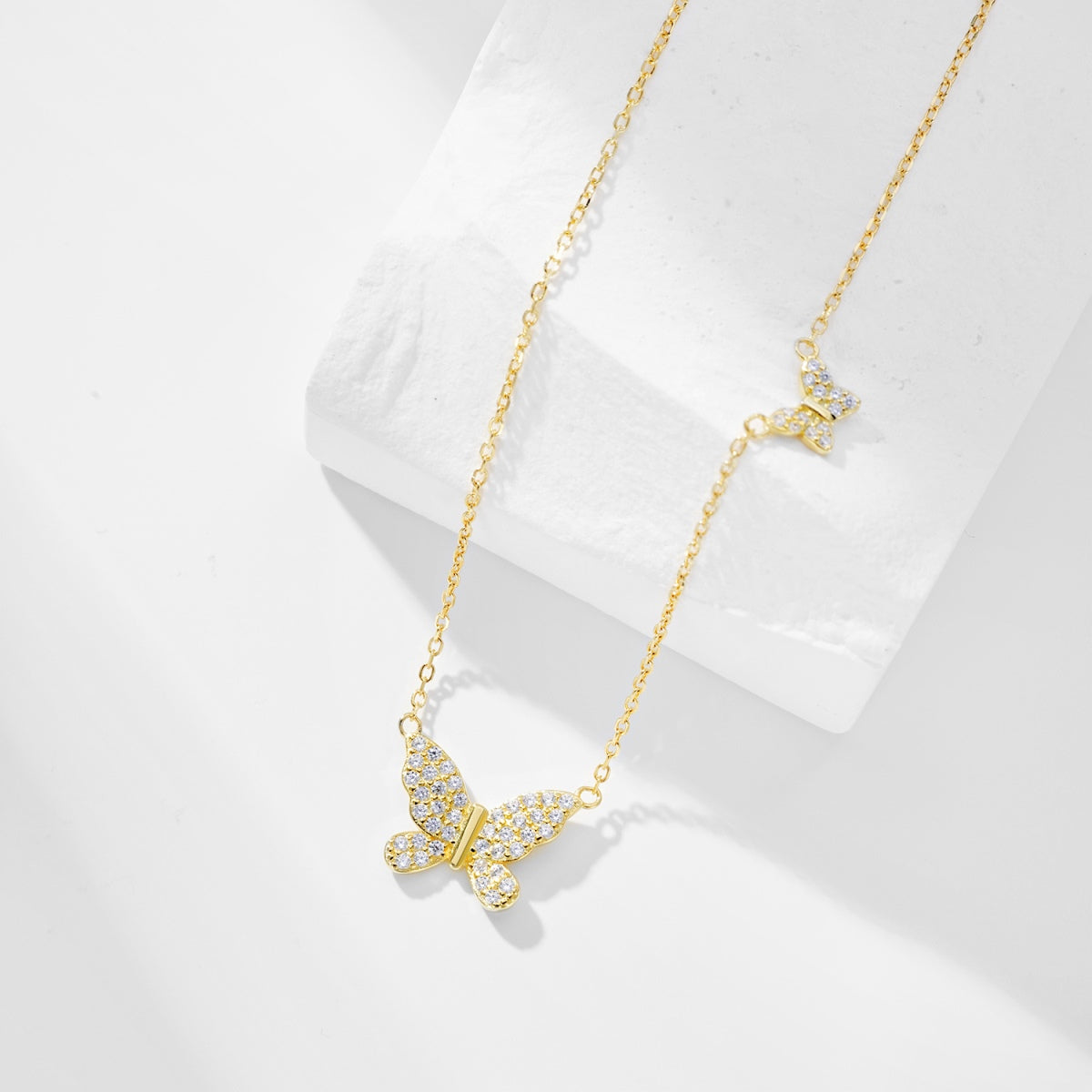 18K Gold Plated Butterfly Necklace