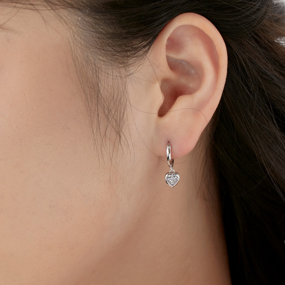 Mini Heart Drop Earrings