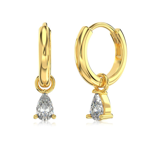 Mini Pear Drop Earrings