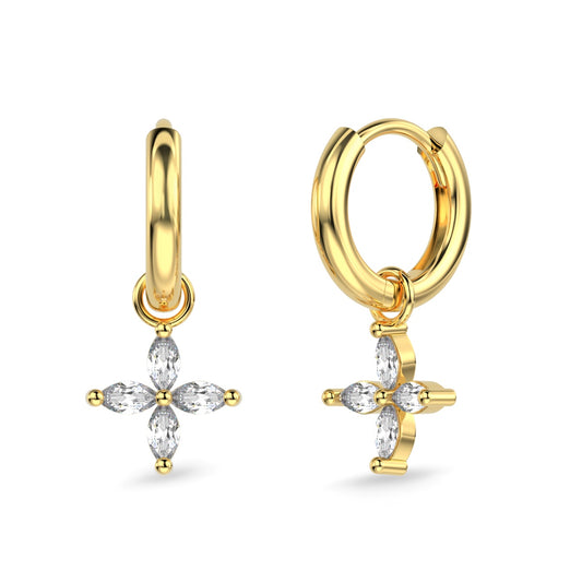 Mini Clover Drop Earrings