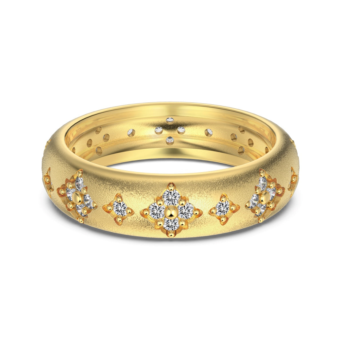 Multi Star Stone Band Ring