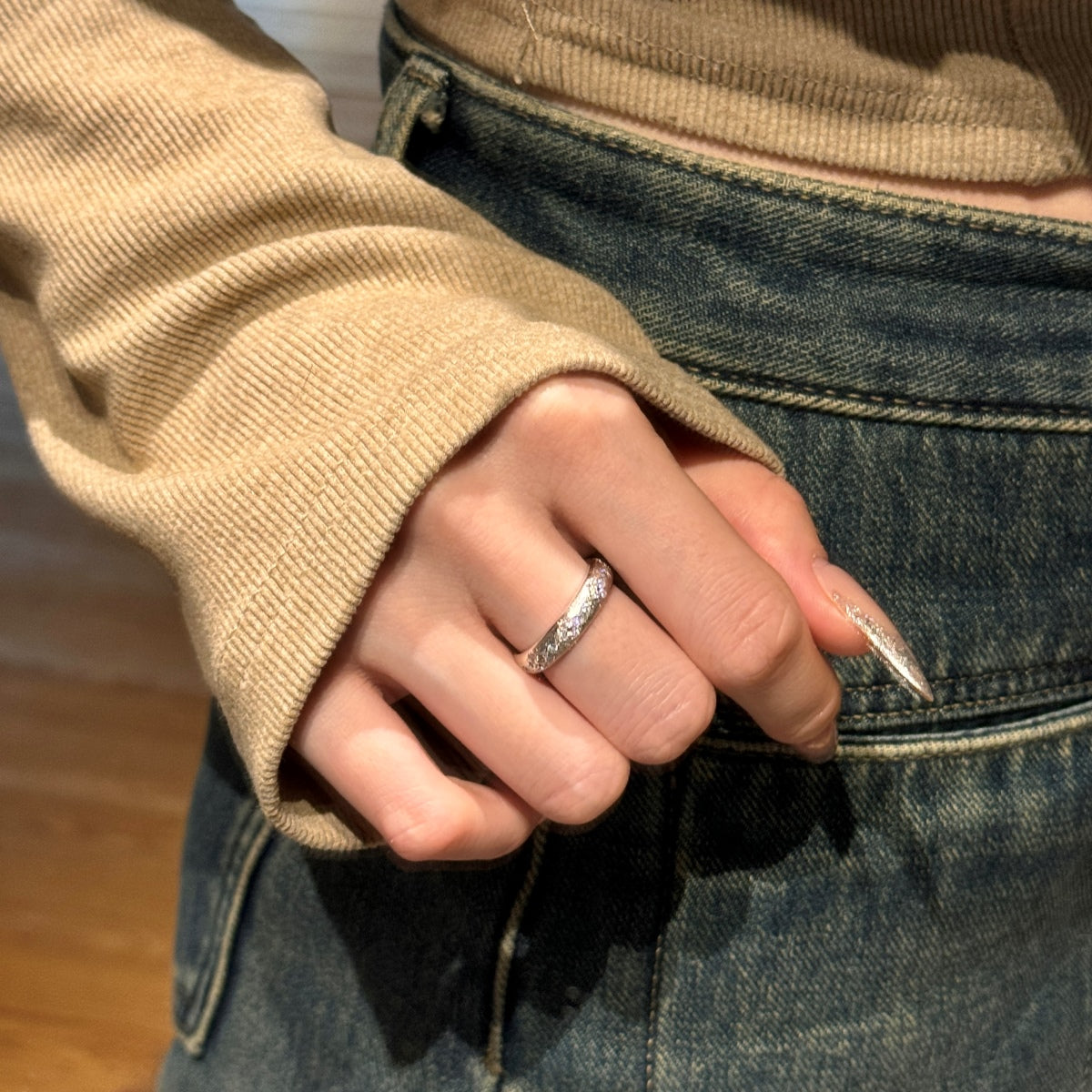Multi Star Stone Band Ring