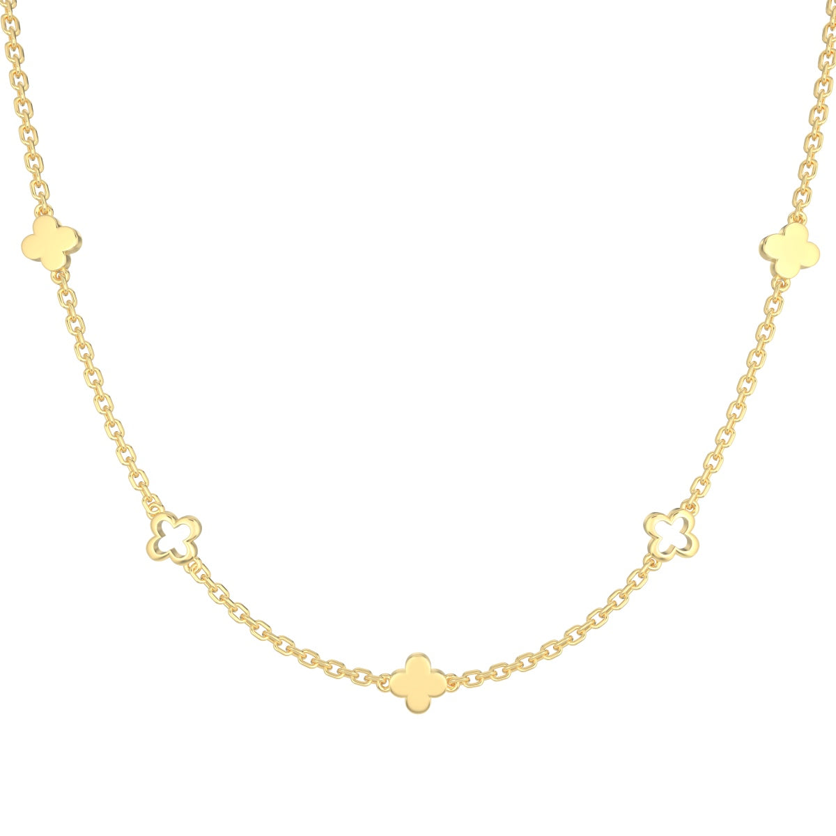 Small Multi Clover Necklace