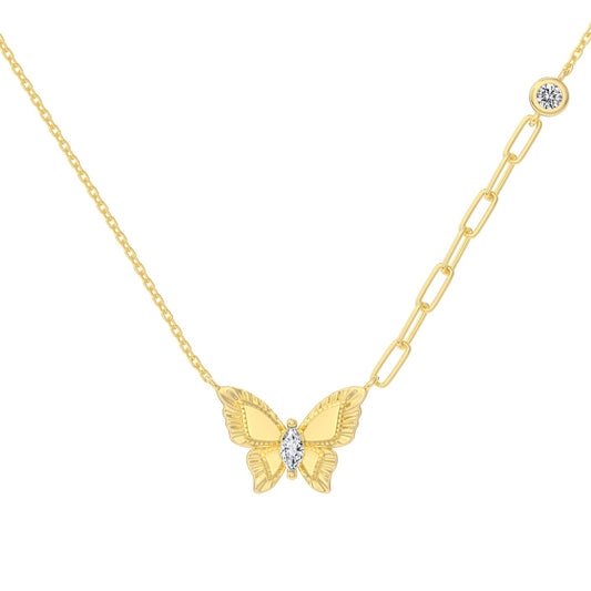 Plain Butterfly Necklace