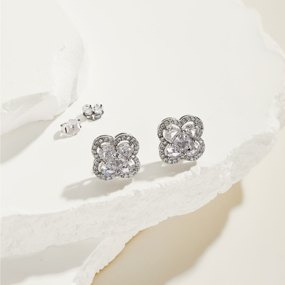 Big Clover Stud Earrings