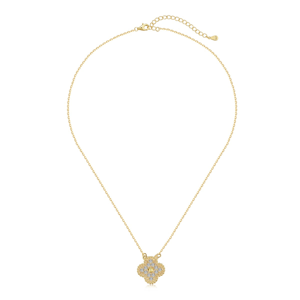 Gold Clover Necklace | Lucky Clover Necklace | NobleJade