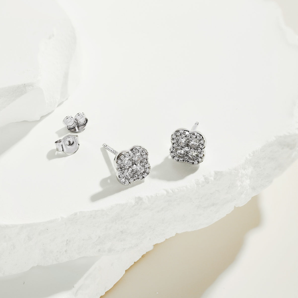 Mini Clover Stud Earrings