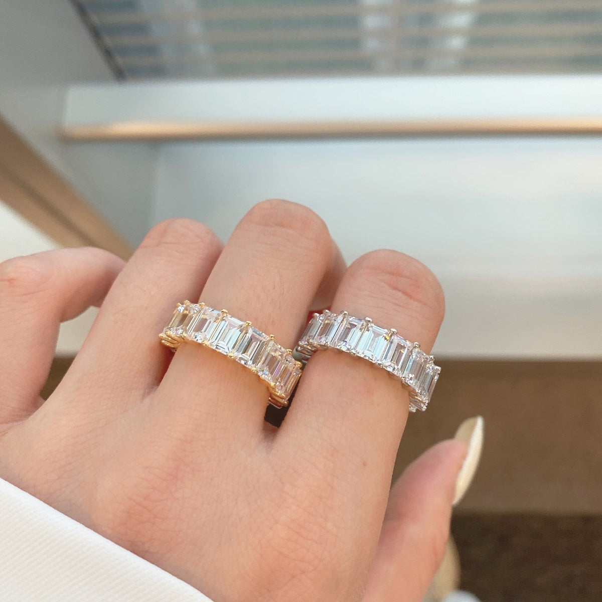 Baguette Eternity Ring | Baguette Stone Eternity Ring | NobleJade