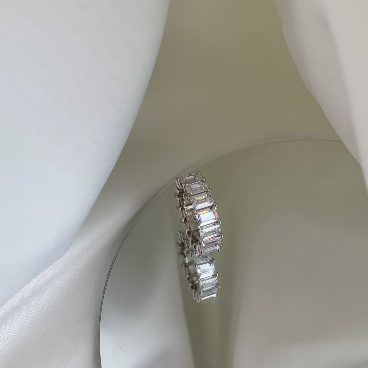 Baguette Eternity Ring | Baguette Stone Eternity Ring | NobleJade