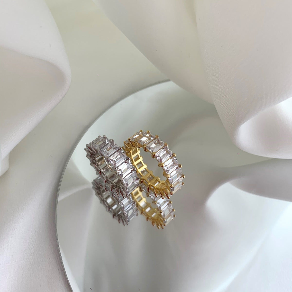 Baguette Eternity Ring | Baguette Stone Eternity Ring | NobleJade