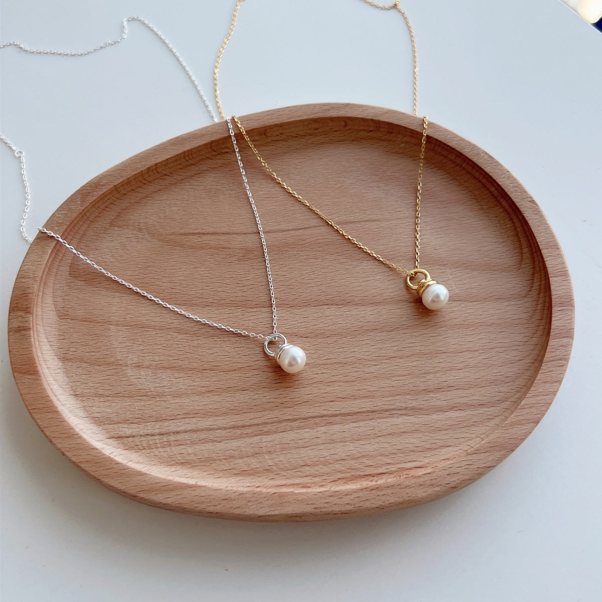 Gold Pearl Necklace | Pearl Necklace | NobleJade