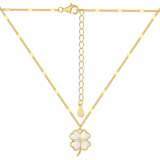 18K Gold Plated Clover Leaf Necklace