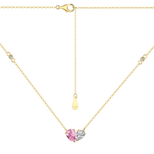 Gold Heart Necklace | Gold Heart Pendant | NobleJade