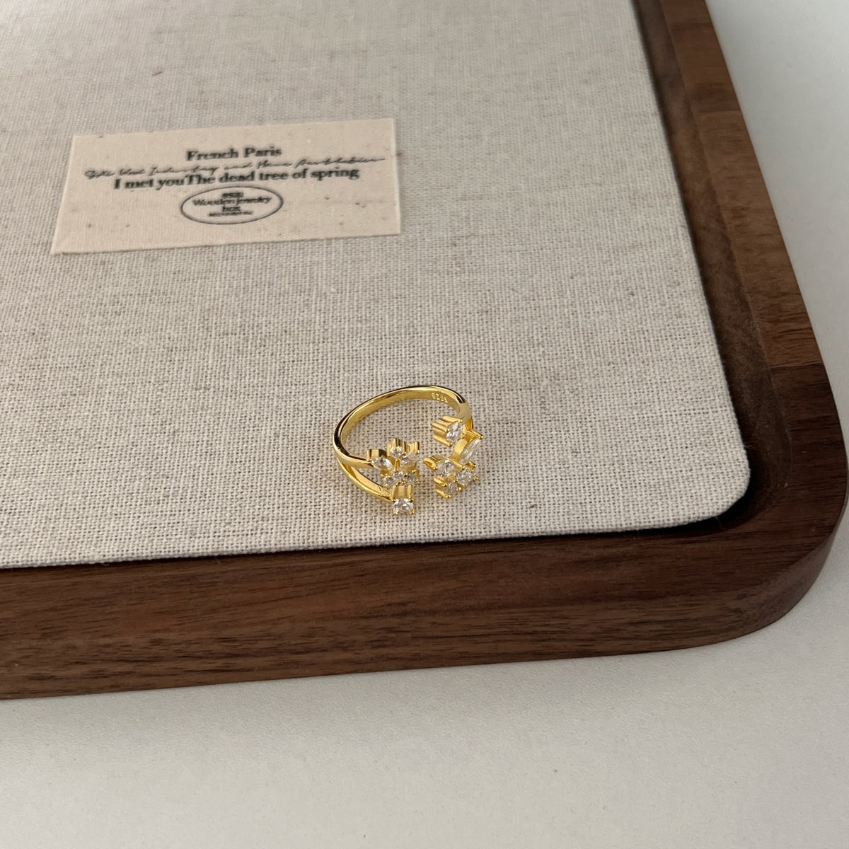 18K Gold Plated Multi Butterfly Ring