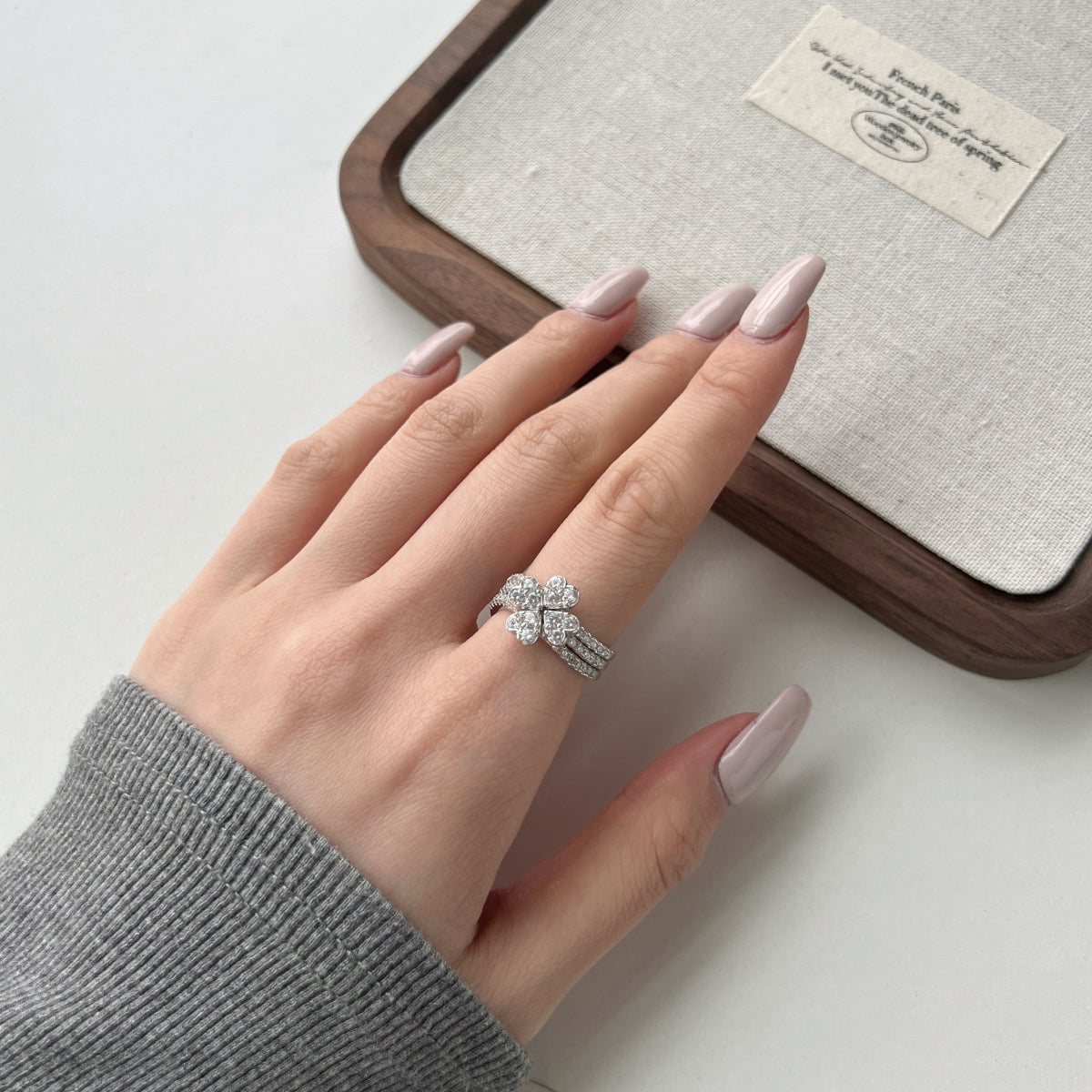 Triple Detachable Heart Ring Set