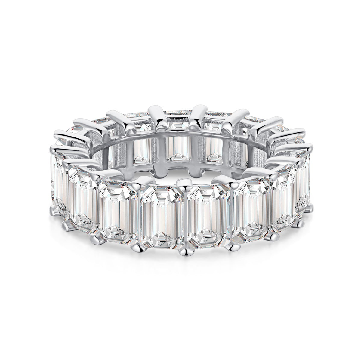 Baguette Eternity Ring | Baguette Stone Eternity Ring | NobleJade